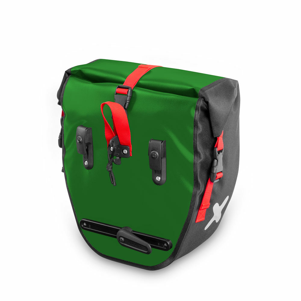 Fahrradtasche 30 Liter RIDER grün schwarz Kopie